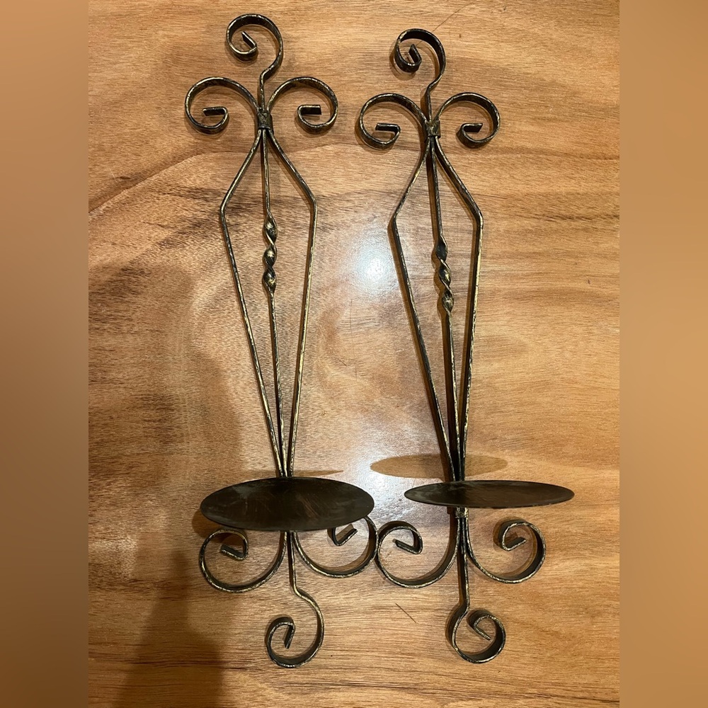 Wall candle holders